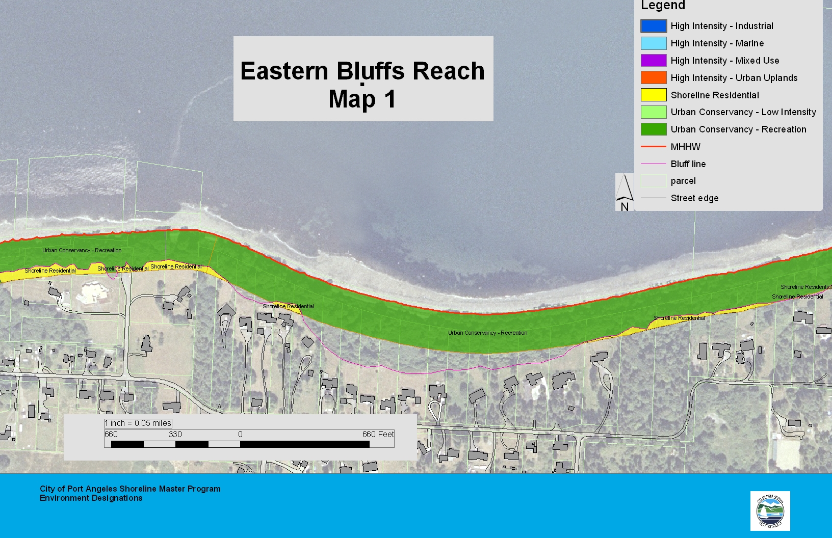 Eastern Bluffs Reach Map